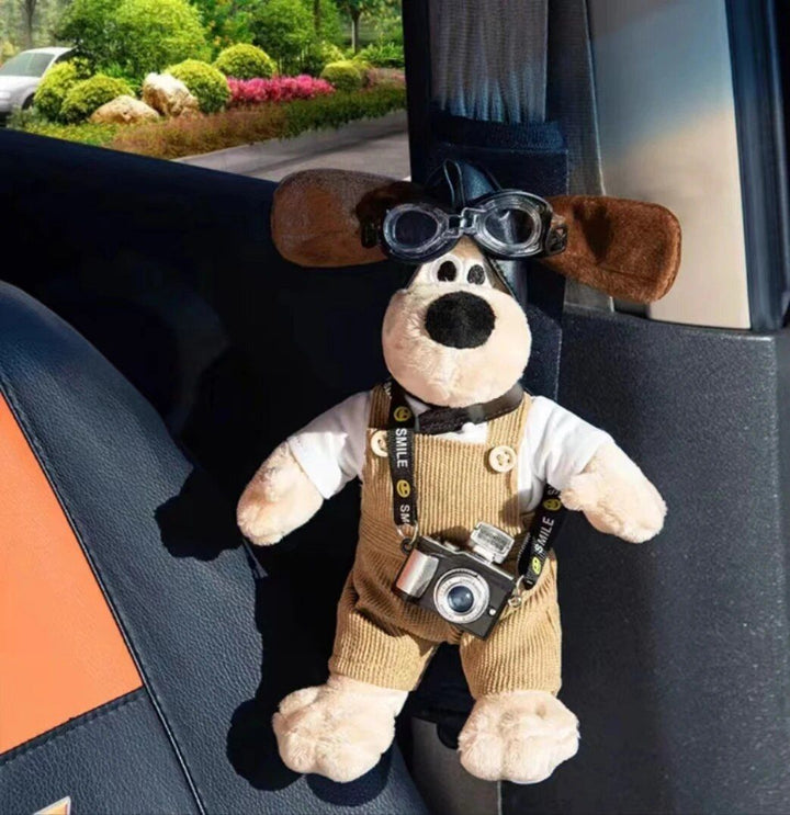 Cartoon Dog Plush Car Seat Belt Shoulder Protector