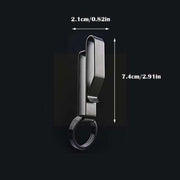 stainless steel belt hook with carabiner, view 2 - MRSLM