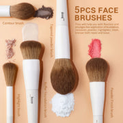 14-piece makeup brush set, view 6 - MRSLM