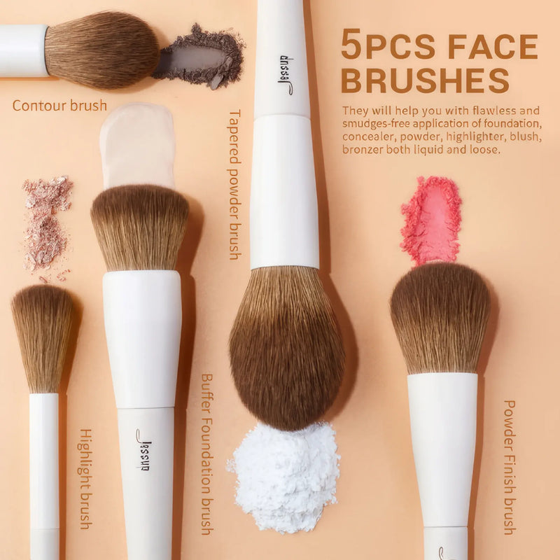 14-piece makeup brush set, view 6 - MRSLM