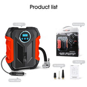 portable digital tire inflation pump with led lamp, view 4 - MRSLM