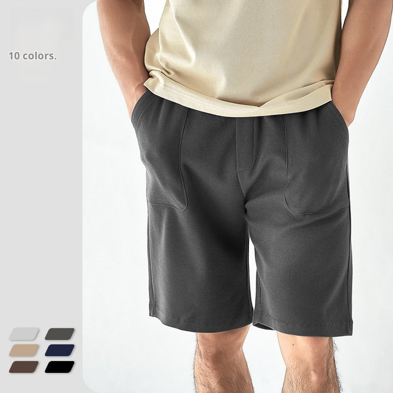Men's drawstring cotton sports shorts - MRSLM