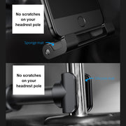 car tablet holder for headrest, view 7 - MRSLM