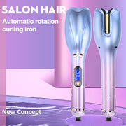 automatic lcd ceramic rotating hair curler, view 5 - MRSLM