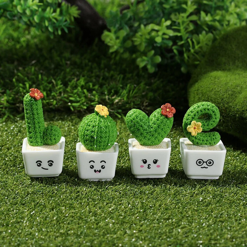 mini cactus resin figurines, view 7 - MRSLM