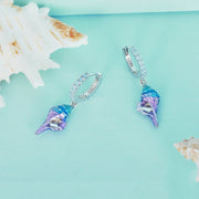 conch shell ear pendants, view 4 - MRSLM