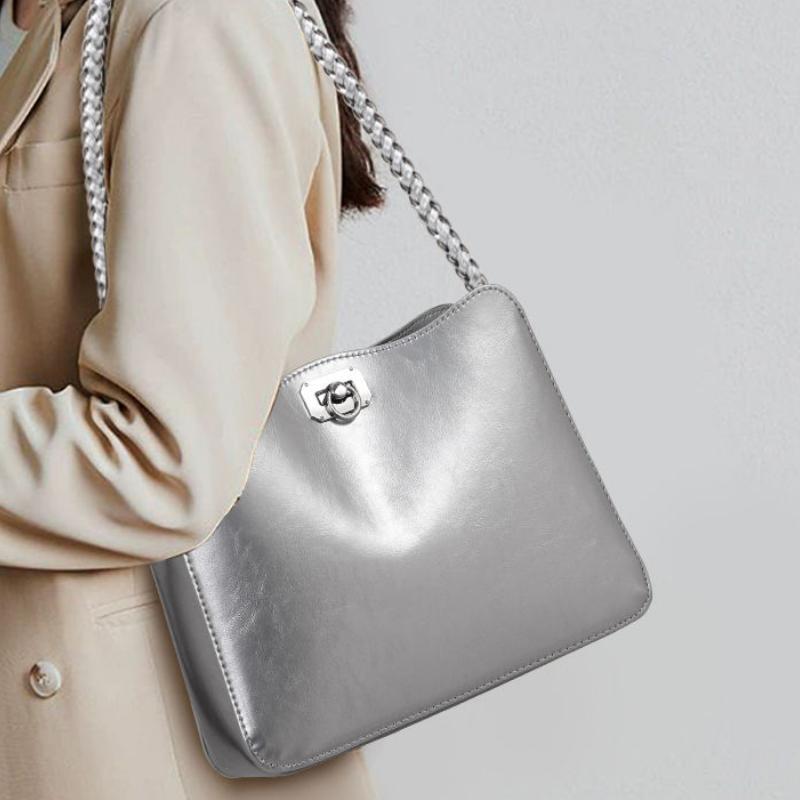 Cowhide square chain shoulder bag - MRSLM