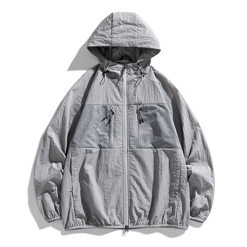 men's loose ice silk coat, view 5 - MRSLM