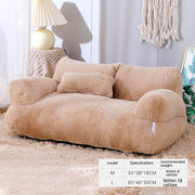 plush pet sofa bed, view 3 - MRSLM