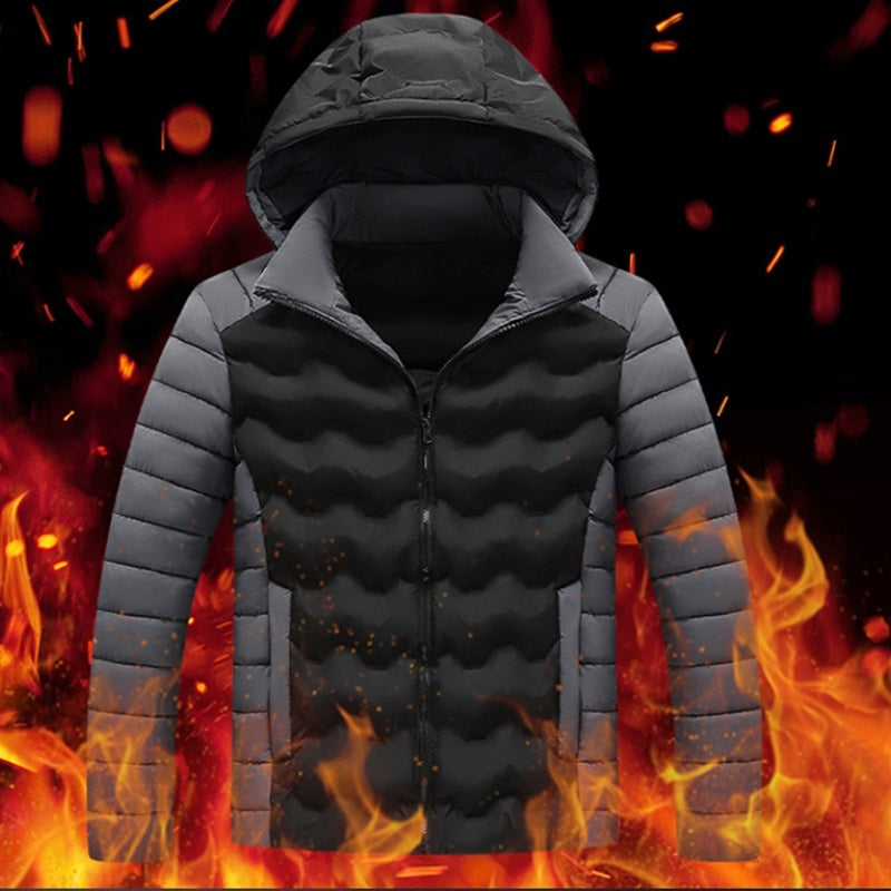 men's hooded cotton-padded jacket - MRSLM