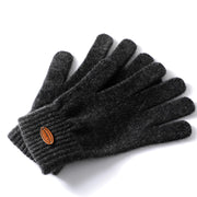Pure cashmere knitted finger gloves, view 8 - MRSLM