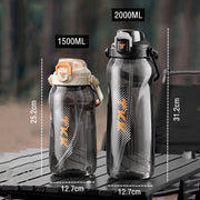 Tritan water bottle with straw, view 10 - MRSLM