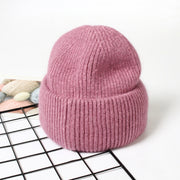 Unisex rabbit fur knit beanie, view 11 - MRSLM