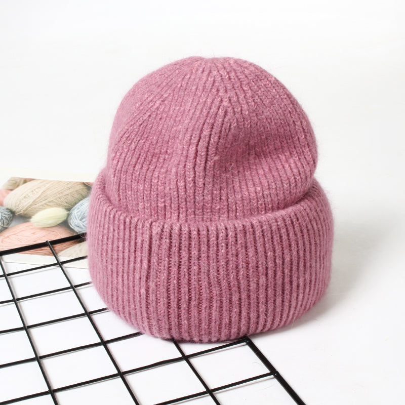 Unisex rabbit fur knit beanie, view 11 - MRSLM