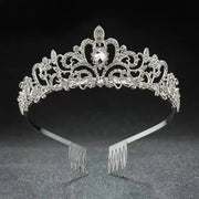 handmade rhinestone pearl tiara, view 6 - MRSLM