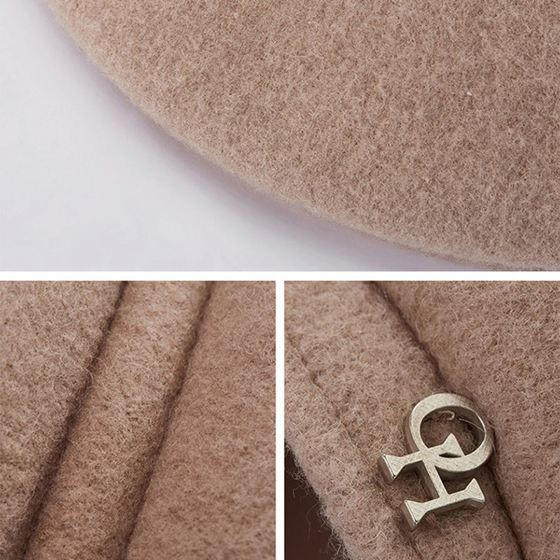women's elegant wool beret, view 9 - MRSLM