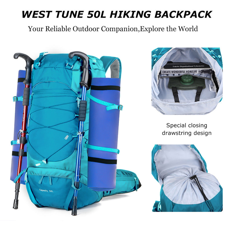 50L hiking backpack, view 9 - MRSLM