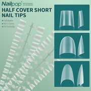 short half cover false nail tips, view 13 - MRSLM