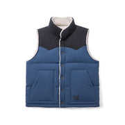 men's reversible sherpa lined down vest, view 2 - MRSLM