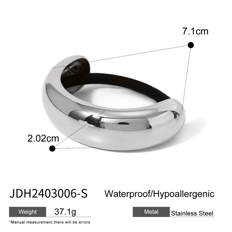 gold plated arc hairband, view 2 - MRSLM