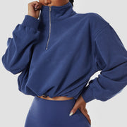 yoga fitness zip jacket, view 5 - MRSLM