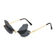 rimless dragonfly wing sunglasses, view 3 - MRSLM