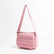 quilted nylon crossbody purse, view 9 - MRSLM