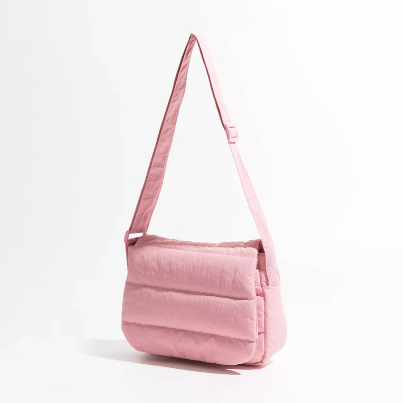 quilted nylon crossbody purse, view 9 - MRSLM