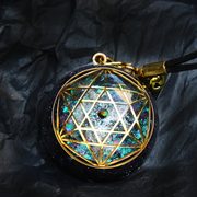 om totem crystal necklace, view 5 - MRSLM