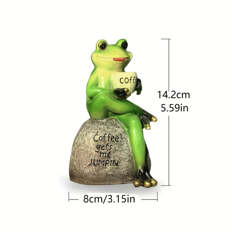 resin frog statue, view 7 - MRSLM