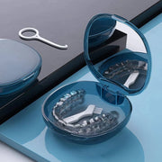 portable denture box with mirror, view 5 - MRSLM