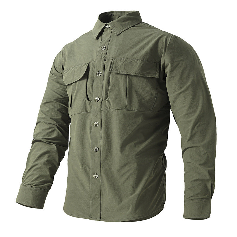 Quick-drying multi-pocket outdoor shirt, view 8 - MRSLM