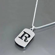 titanium steel letter necklace, view 23 - MRSLM