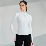 women's full zip running jacket, view 8 - MRSLM