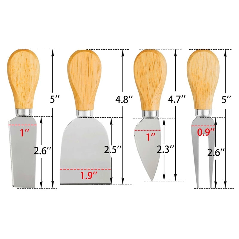 cheese board and knife set, view 9 - MRSLM