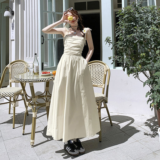 slim sleeveless sling dress - MRSLM