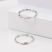 s925 silver hoop earrings, view 9 - MRSLM