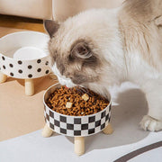 raised cat feeder bowl, view 5 - MRSLM