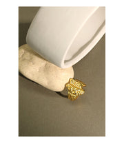 s925 silver concave texture open ring, view 7 - MRSLM