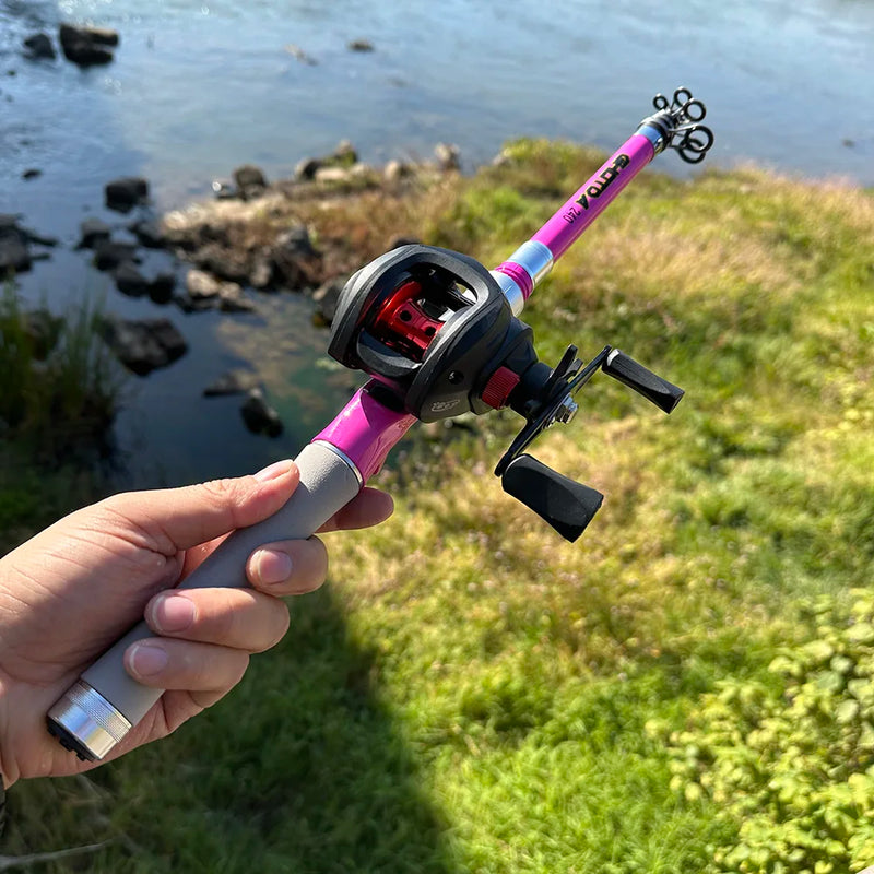 telescopic fishing rod and reel combo, view 4 - MRSLM