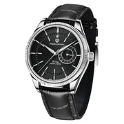 men's quartz watch with leather band, view 2 - MRSLM
