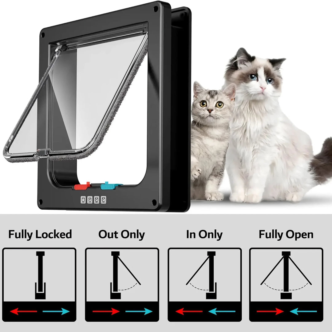 Cat Door Interior/Exterior Locking