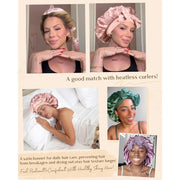 satin sleep bonnet, view 6 - MRSLM