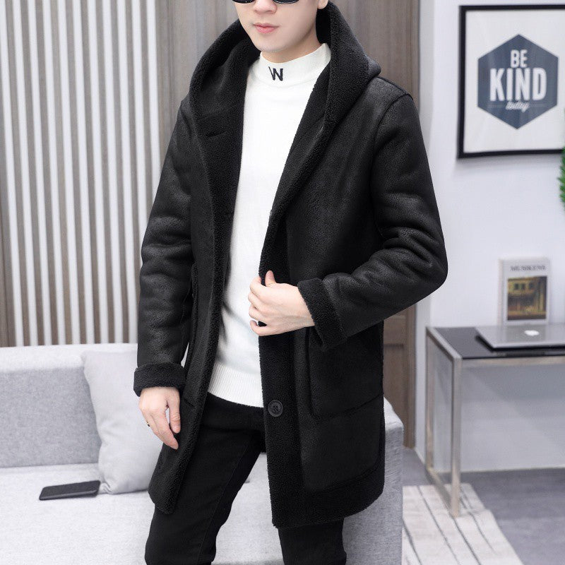 double-sided hooded fleece coat - MRSLM