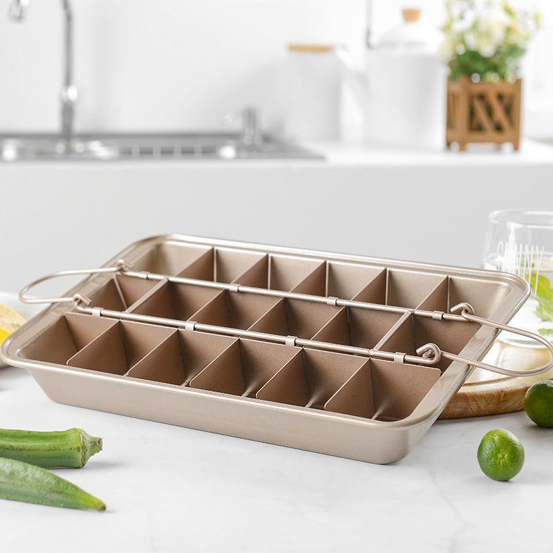 Square stainless steel brownie pan, view 2 - MRSLM