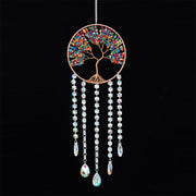 natural agate crystal dream catcher pendant, view 28 - MRSLM