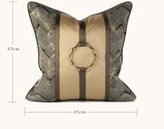 copper ring jacquard cushion cover, view 7 - MRSLM