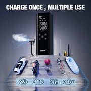 portable electric tire inflator pump with led light, view 4 - MRSLM