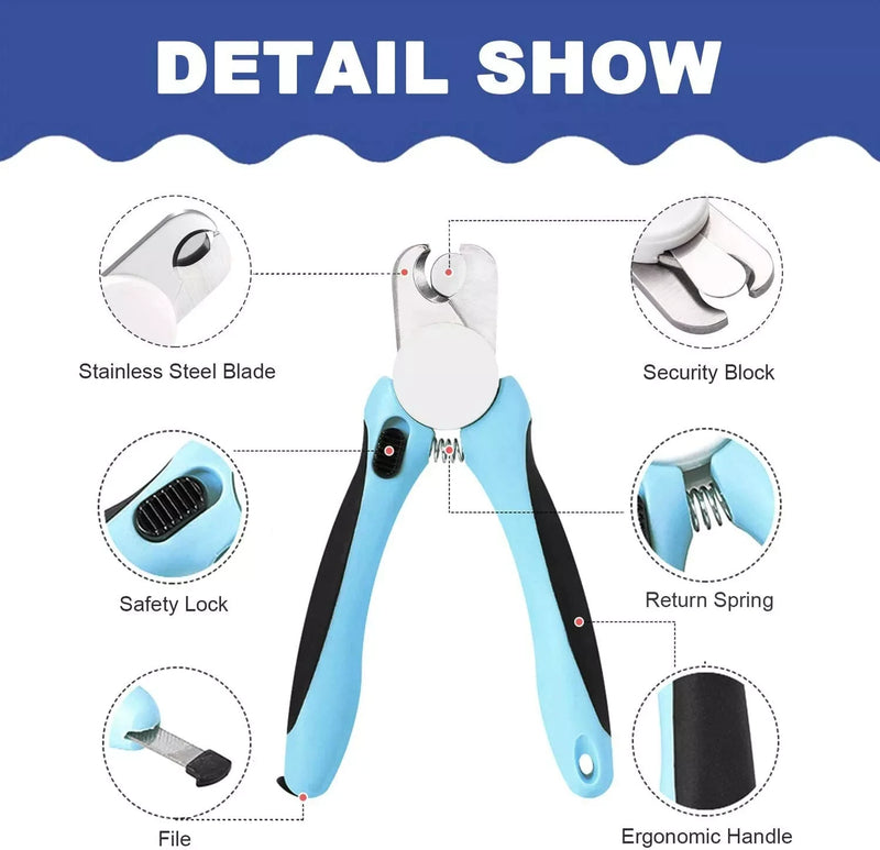 stainless steel pet nail clippers, view 4 - MRSLM