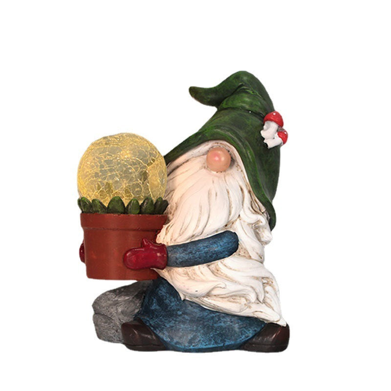 Garden holding lamp sculpture, view 5 - MRSLM